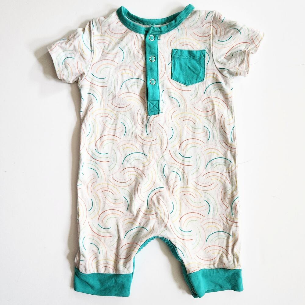 Lark Adventurewear Bamboo Baby Rainbow Romper Size 18 Months